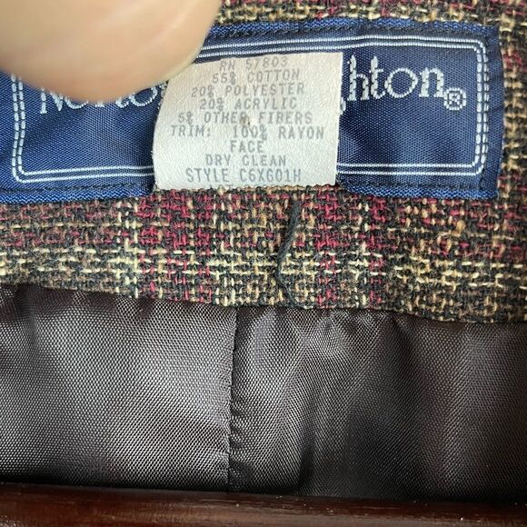 Norton McNaughton Petite Tweed Blazer Jacker Size 12P EUC - Picture 6 of 6